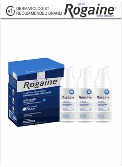AS SEEN ON TV Hair Regrowth with Rogaine 5% Foam, 3-Month Supply  - Image 3