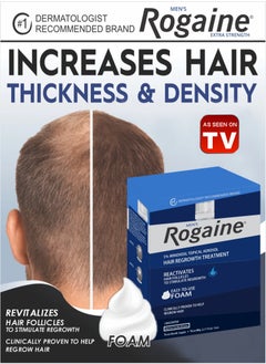 AS SEEN ON TV Hair Regrowth with Rogaine 5% Foam, 3-Month Supply  - Image 1
