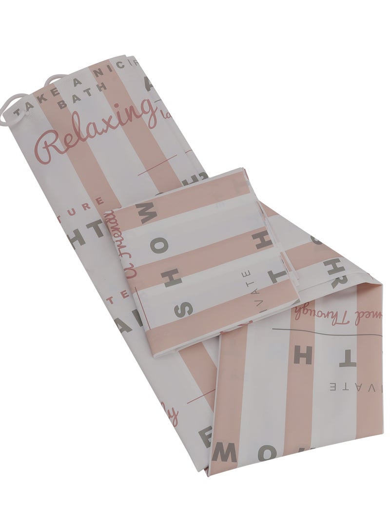 DELCASA Shower Curtain PEVA Water Repellent Curtain DC2350 - Image 2