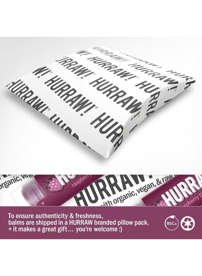 Hurraw! Raspberry Tinted Lip Balm: (Sheer Berry Tint) Organic, Certified Vegan, Cruelty and Gluten Free. Non-GMO, 100% Natural Ingredients. Bee, Shea, Soy and Palm Free. Made in USA - Image 2