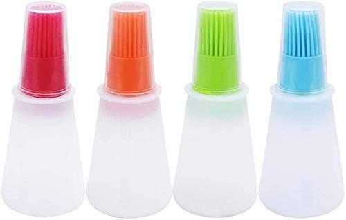 NITAY ENTERPRISE Home Nitay Enterprise Home Oil Bottle Brush Silicone Pastry Brush for Roasting sauteing Baking or Grilling Frying BBQ Cooking Oil Dispenser Kitchen Tools Accessories2 Pcs  - Image 1