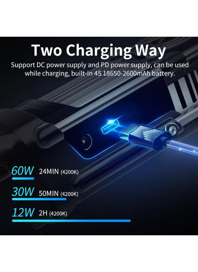 Zhiyun-Tech Zhiyun FIVERAY V60 Combo 60W LED Light Wand – Bi-Color 2700K-6500K Stick for Photography, Video, Streaming, Vlogging – Black  - Image 4