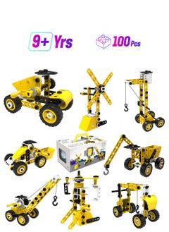 SYOSI Construction Toys For Children Aged 5 6 7 8 9+ Years, 100 Pieces DIY STEM Building Blocks Educational Toy Set, Creative Educational Building Toys For Boys & Girls, Engineering Toys Creative Set Gift  - Image 1