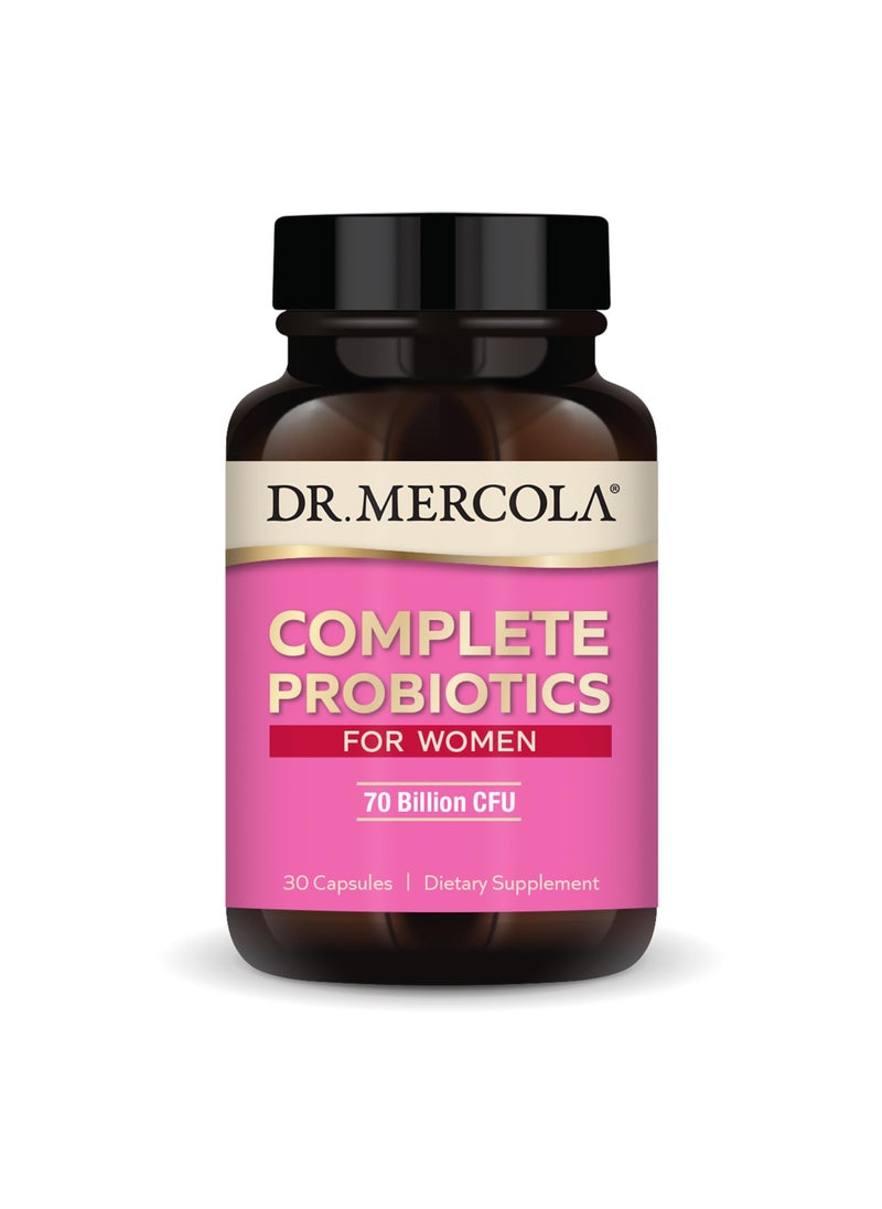 Dr. Mercola - Complete Probiotics for Women 70 Billion CFU, 30 Capsules, Dietary Supplement - Image 1