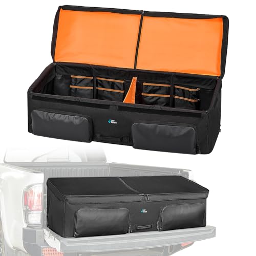 JOYTUTUS Truck Bed Cargo Box Organizer for Pickup, Truck Bed Cargo Bag, Storage Organizer Carrier Accessories for Groceries, Golf, Easily Slide in and Out, Easy Access - Image 1