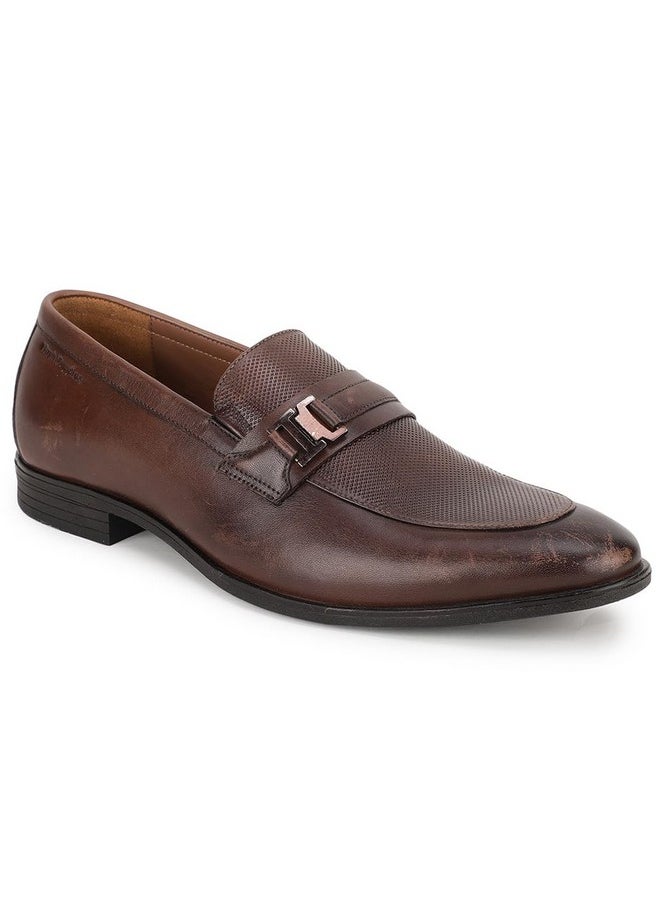 Hush Puppies - Hush Puppies Men's JAE E Slipon Formal Shoes (8544577_BROWN_8 UK) - Image 1