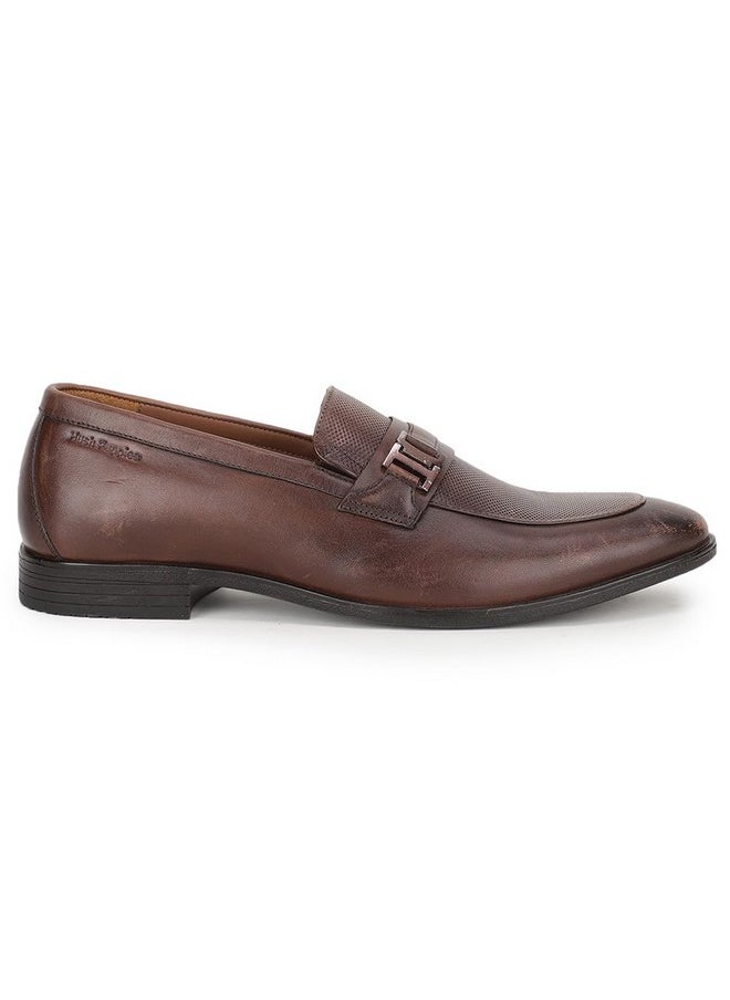 Hush Puppies - Hush Puppies Men's JAE E Slipon Formal Shoes (8544577_BROWN_8 UK) - Image 1