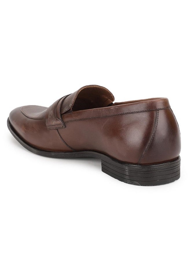 Hush Puppies - Hush Puppies Men's JAE E Slipon Formal Shoes (8544577_BROWN_8 UK) - Image 1