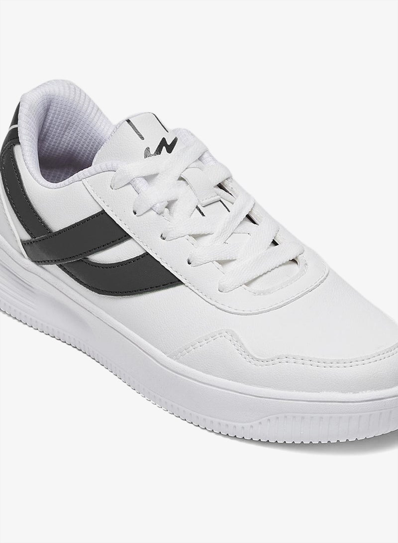 CAMPUS Women’s White Low Top Sneakers – Cool Urban Design Shoes with Memory Foam for All-Day Comfort - Image 5