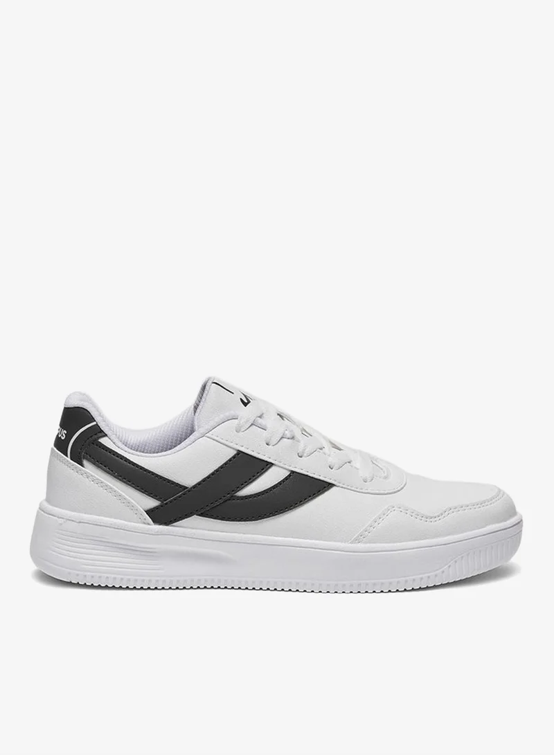 CAMPUS Wht/Blk Women’s White Low Top Sneakers – Cool Urban Design Shoes with Memory Foam for All-Day Comfort for Women | Best Price UAE