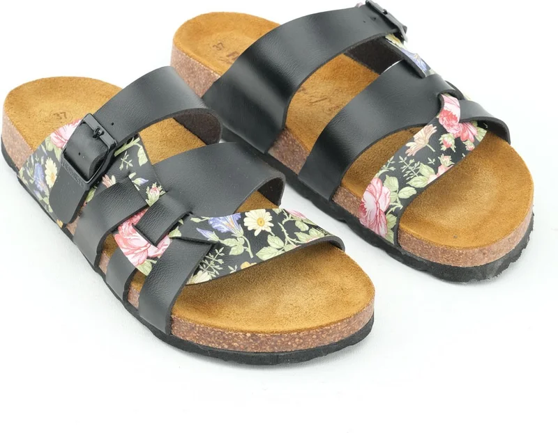 Gezer Feichtinger Der Bio Summer Women's Insole Leather Cork Sole Daily Slippers