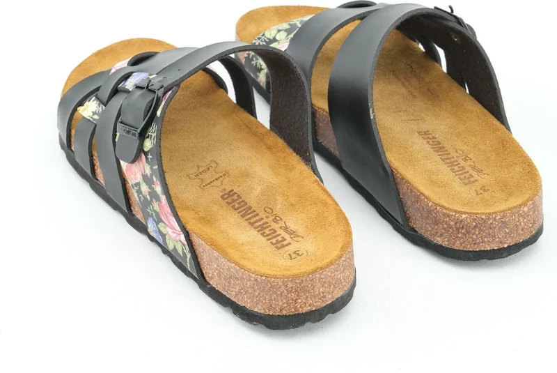 Gezer Feichtinger Der Bio Summer Women's Insole Leather Cork Sole Daily Slippers