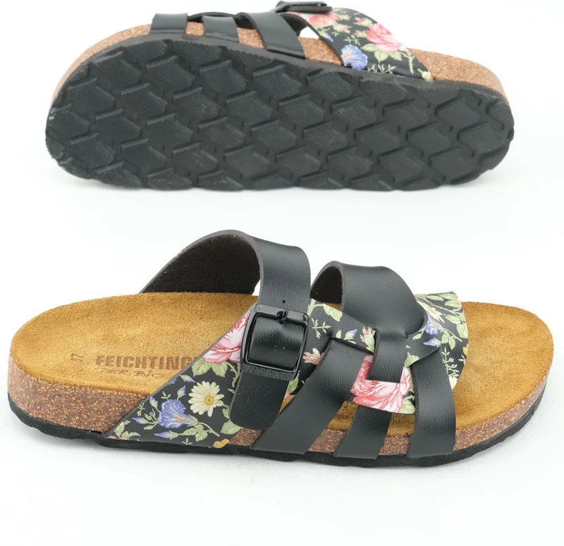 Gezer Feichtinger Der Bio Summer Women's Insole Leather Cork Sole Daily Slippers