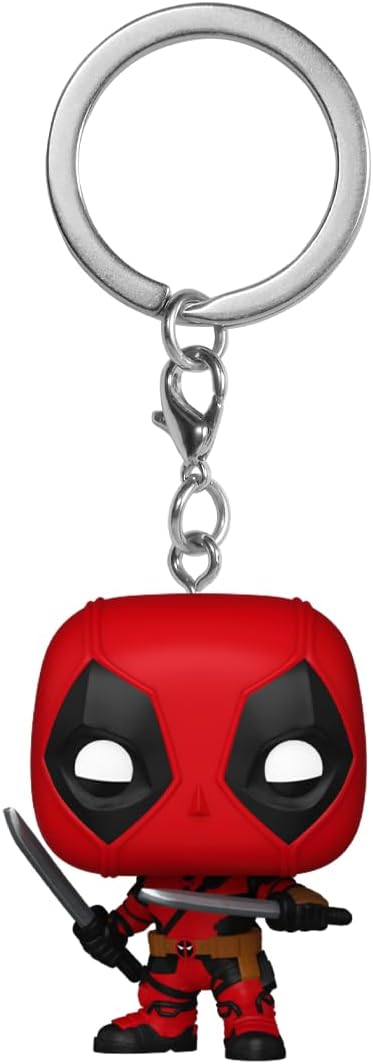 Funko Pop Keychain Marvel Deadpool  Wolverine  Deadpool - Image 1