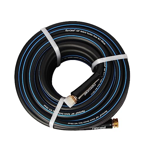 Fevone Garden Hose 50 ft., Lightweight Hybrid Water Hose, Flexible and Durable, Leak-Free Connections - Image 1
