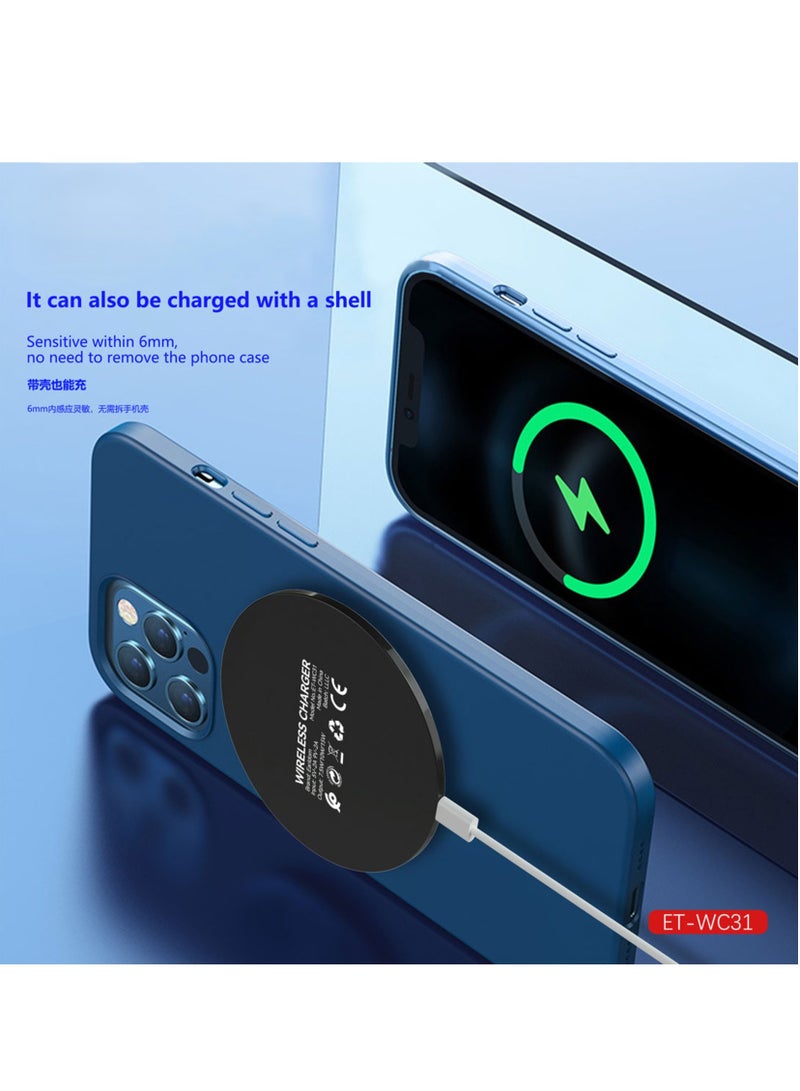 Earldom ET-WC31 15W Wireless Charging Pad – Fast, Efficient, and Compact Wireless Charger - Image 5