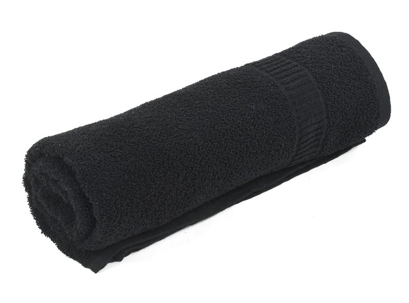 Kuber Industries Premium Design Soft Cotton Bath Towel, 30"x60"(Black), Standard (HS39KUBMART023831) - Image 4