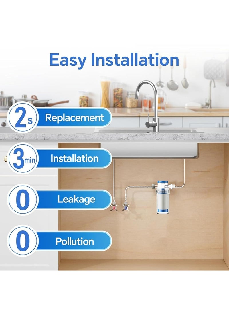 سايكفو [ترقية] فلتر الصنبور، فلتر الصنبور المنزلي، فلتر المرحاض الذكي/الغسالة/غسالة الصحون/سخان المياه/المطبخ/الحمام/المرحاض - Image 3