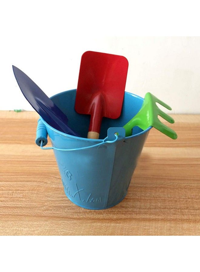 Delphinus Kids Gardening Tools Set 6Pcs Gardening Tools For Kids Metal With Sturdy Wooden Handle Safe Gardening Tools 8" Children Beach Sandbox Toy - Image 4