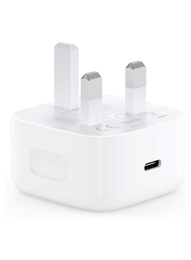 شاحن قابس USB C بقوة 20 واط، شحن مزدوج المنفذ، مع i Phone 14pro، 13 Pro i Pad، i Phone 12/12 Mini/12 Pro/Max/11/XR/X، Pixel - Image 1