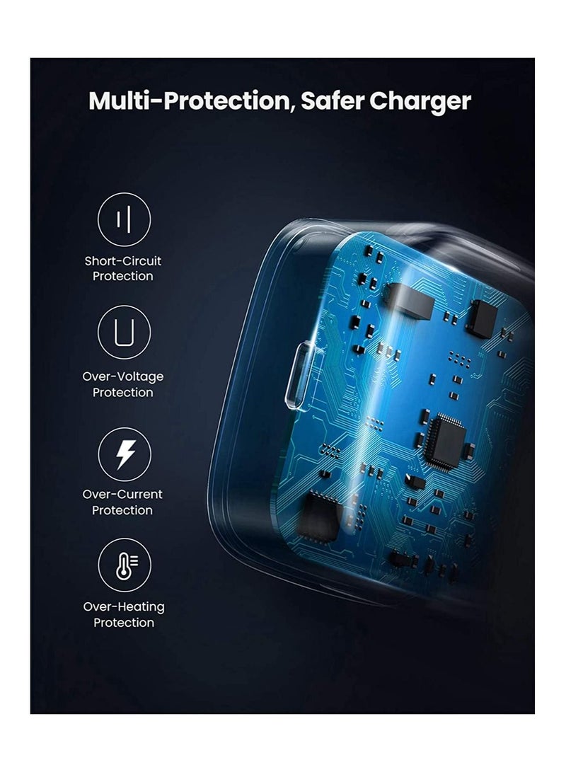 شاحن قابس USB C بقوة 20 واط، شحن مزدوج المنفذ، مع i Phone 14pro، 13 Pro i Pad، i Phone 12/12 Mini/12 Pro/Max/11/XR/X، Pixel - Image 4