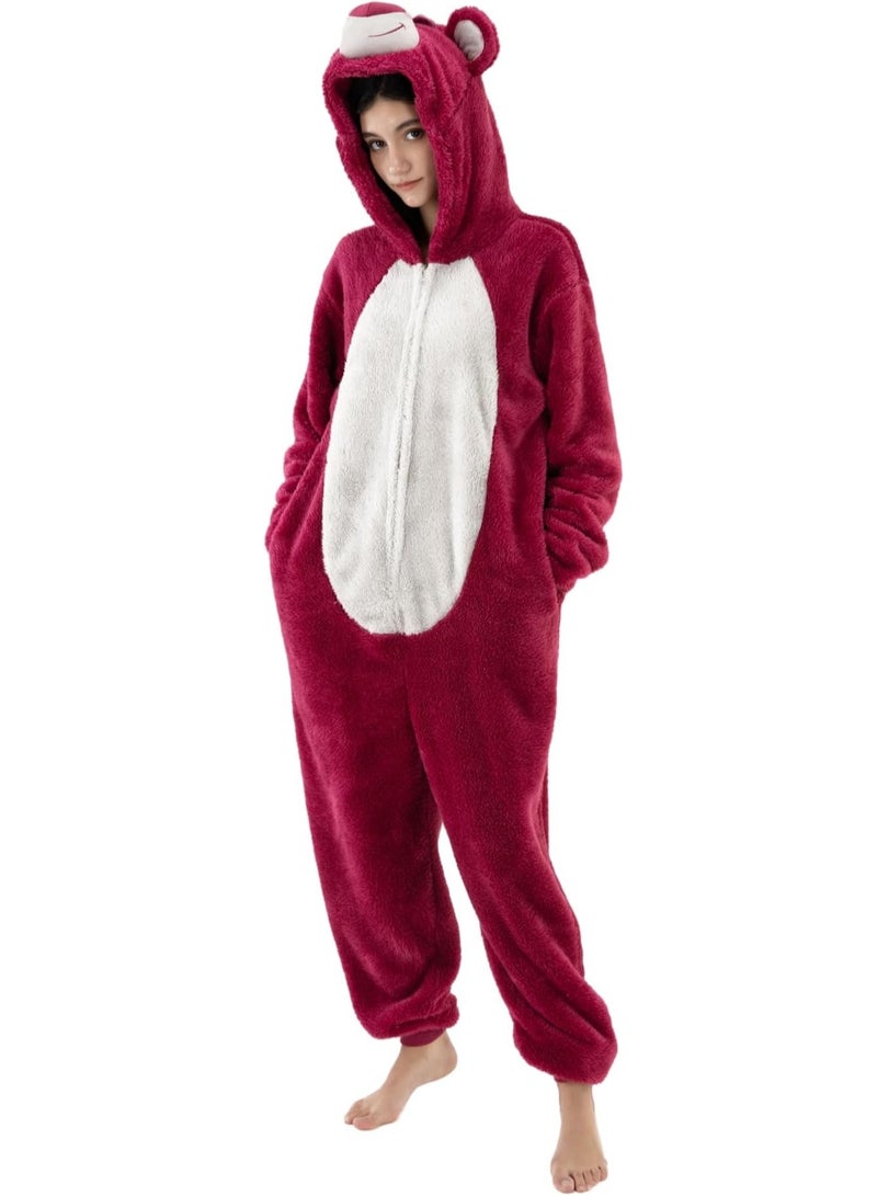 Snug Fit Unisex Adult Onesie Pajamas, Cosplay Animal One Piece  Costume Sleepwear Homewear  - Image 3
