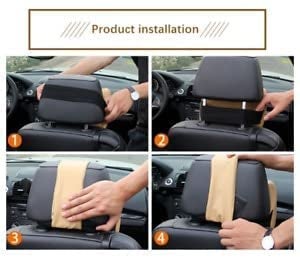 Dino's DINOS Memory Foam Neck Support Pillow Headrest Pillow for Car Seat Orthopedic Design Neckrest Cushion Recommended by OrthopaedicsNeck Relaxer Support Neck & Shoulder in Long Travel - Image 5