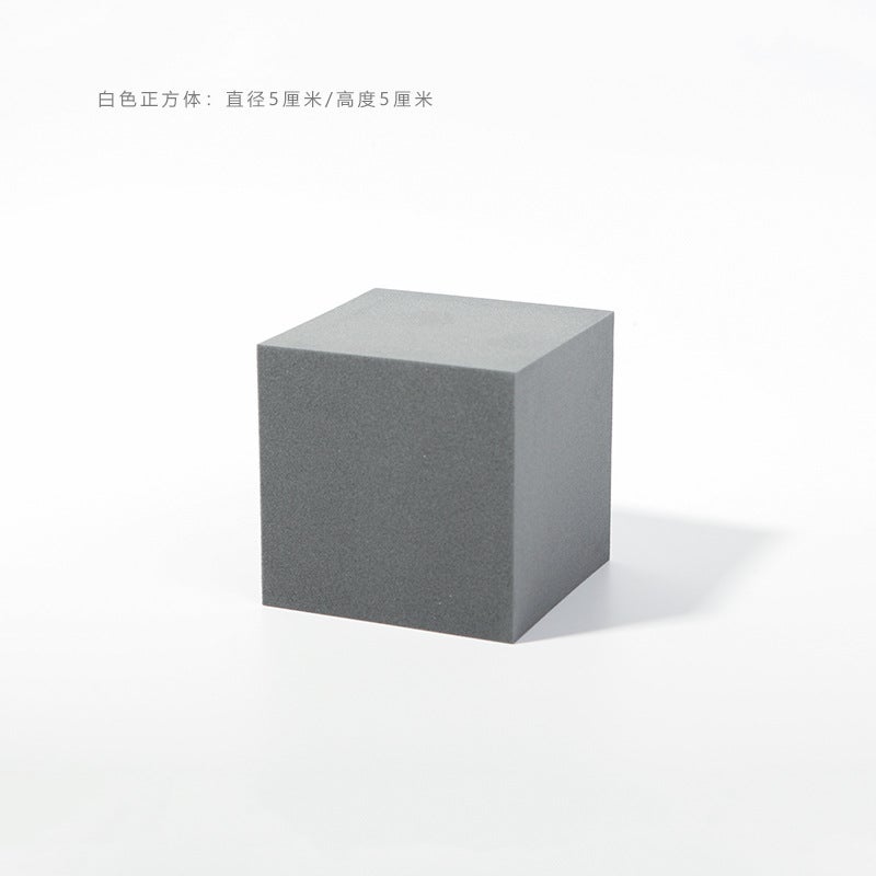 Cube Po Props Ins Internet Red White Geometric Three-Dimensional Pography Props Pose Decorative Ornaments Pography Table - Image 1