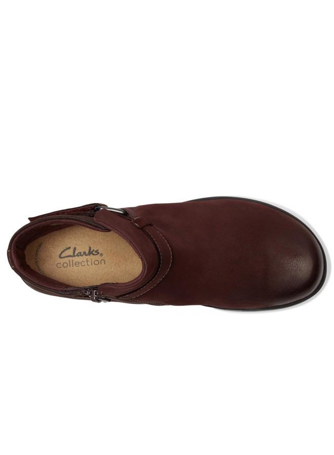 clarks Women's Carleigh Drift Ankle Boot, Merlot Combi, 41.5 EU - Image 2