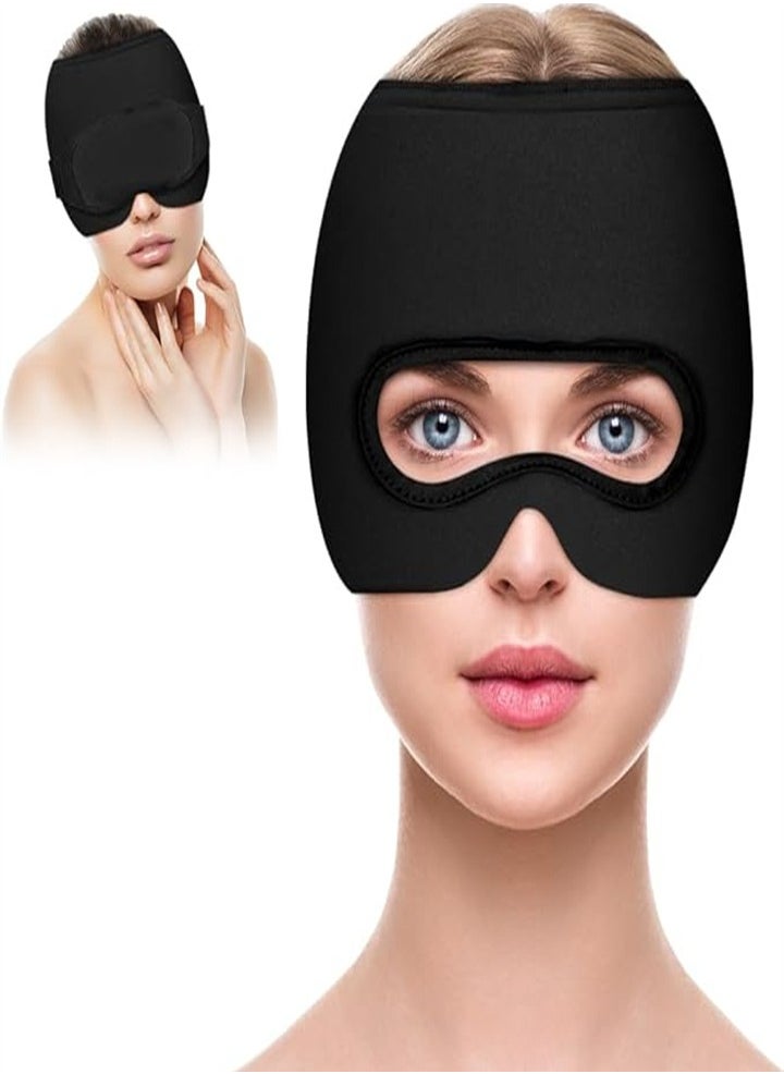 Generic Cooling Mask Cap Eye Mask, Refrigerator Cooling Pad Relieve Migraine Stress Swollen Eyes Tension  - Image 1