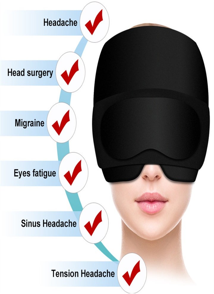 Generic Cooling Mask Cap Eye Mask, Refrigerator Cooling Pad Relieve Migraine Stress Swollen Eyes Tension  - Image 2