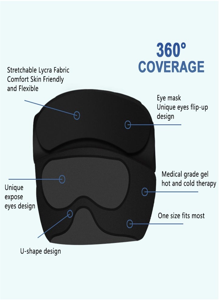 Generic Cooling Mask Cap Eye Mask, Refrigerator Cooling Pad Relieve Migraine Stress Swollen Eyes Tension  - Image 4