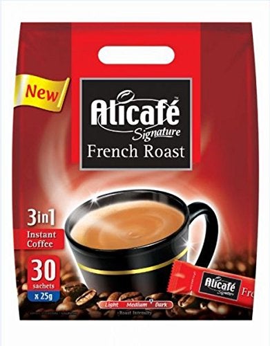 Alicafe Signature French Roast 3 in1 Instant Coffee (30 * 25g), 750g