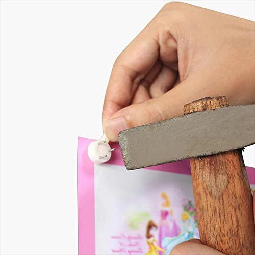 ZYAMY 30pcs Picture Hangers Without Nails Plastic Photo Frame Traceless Hook Nail Hardwall Hanger for Concrete Wall, Hardwall and Drywall - Image 4