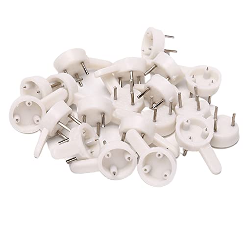ZYAMY 30pcs Picture Hangers Without Nails Plastic Photo Frame Traceless Hook Nail Hardwall Hanger for Concrete Wall, Hardwall and Drywall - Image 3