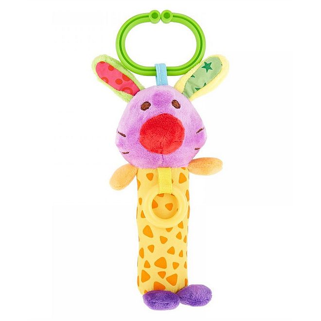 Pixie لعبة رجاجة الأرنب بيكسي للأطفال - ملونة، ذات قوام وتعليمية لتطوير الحواس، 0+ أشهر - Image 1