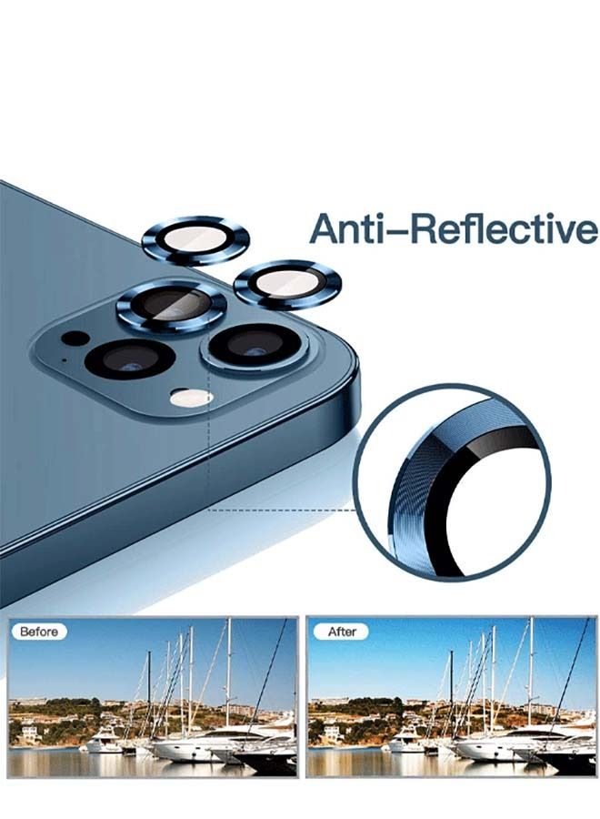 Anti-Glare Camera Glass Protector For Apple iPhone 13 Pro/Pro Max Blue - Image 3