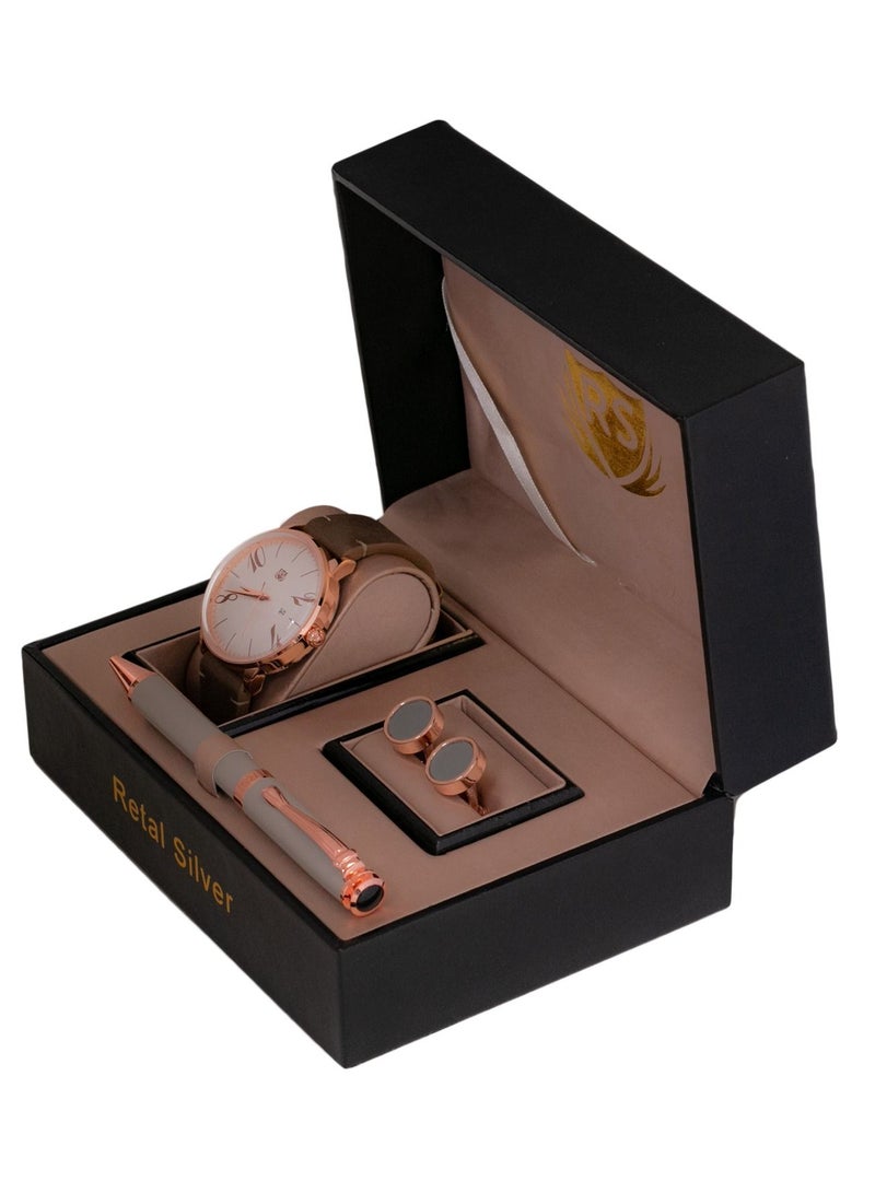 RS Special Set Of Cufflinks Watch And Pen - Image 3