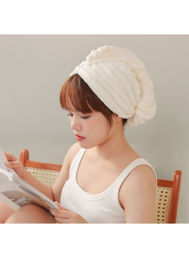 NIBEMINENT Hair Towel Wrap Headscarf Microfiber Dry Bath Head Towel Quick Dryer Dry Hair Cap Pack Shower Cap Thickening Multicolor - Image 1