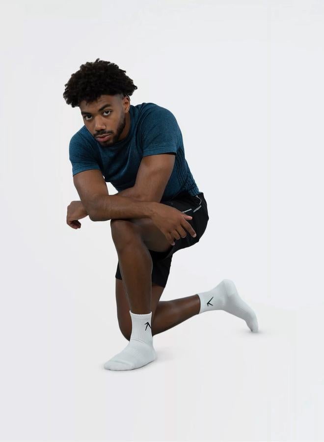 Wizard Pack of 3 - White Short Crew Dry Touch Socks - Image 3