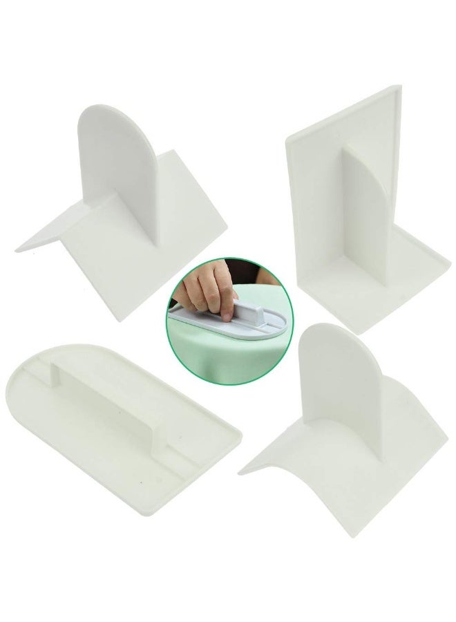 4pcs Fondant Icing Smoother Polisher for Cake Decoration – Sugarcraft Scraper Paddle Tool Set - Image 1
