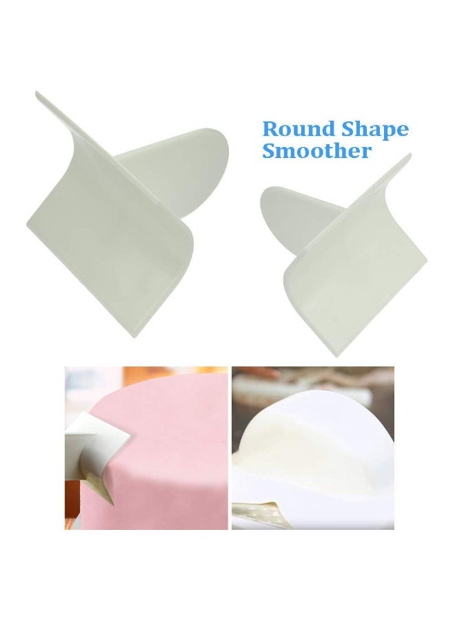 4pcs Fondant Icing Smoother Polisher for Cake Decoration – Sugarcraft Scraper Paddle Tool Set - Image 3