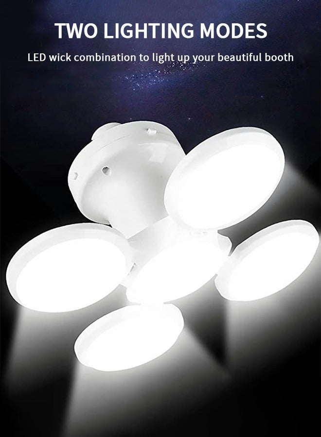 GROIC Solar Camping Light with LED Lantern with USB，Remote Control Portable Tent Lamp with Hanging Hook，Folding Football Bulbs Rechargeable Light with Cable for Camping, Outdoor, Tent, car - Image 2