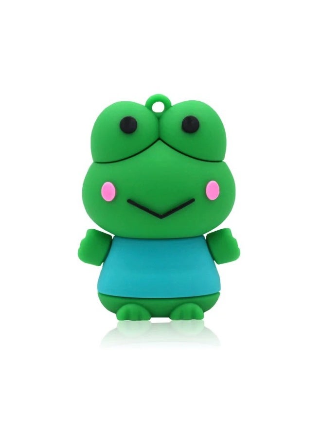 Cartoon USB 16g Cute Creative Mini USB 32g Doll Gift USB Company Exhibition Bidding USB Wholesale-Color:Little Frog-Capacity:16GB  - Image 1