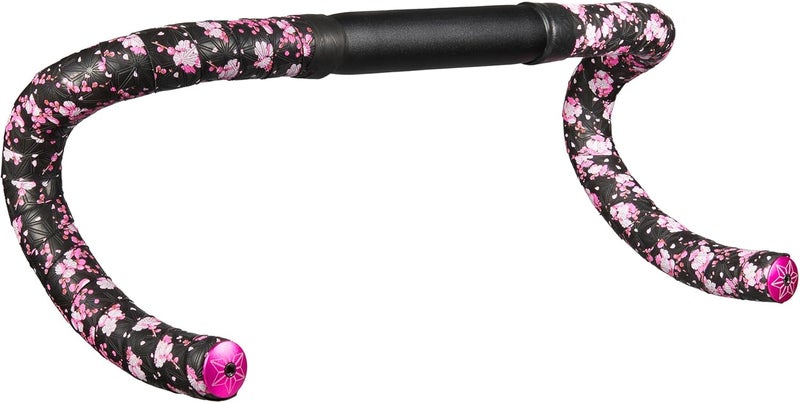 Supacaz Super Sticky Kush Bike Handlebar Tape – 220 cm x 3 cm – Sakura – Ano Pink Plugs - Image 3