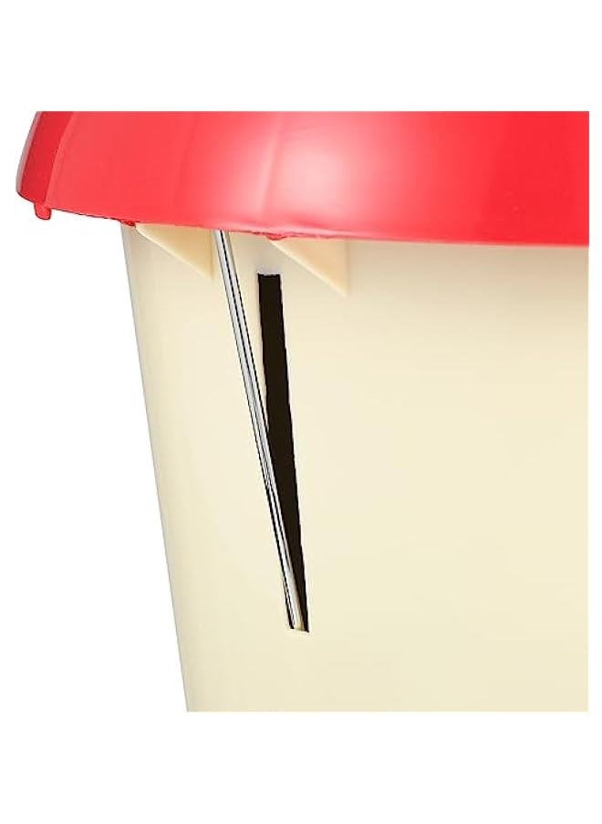 Generic - Mushroom Trash Can with Lid Foot Pedal Trash Can Small Trash Bins Wastebasket Garbage Container Bins Recycling Bin for Bathroom Vanity Desktop Table Nursery Room Decor - Image 1