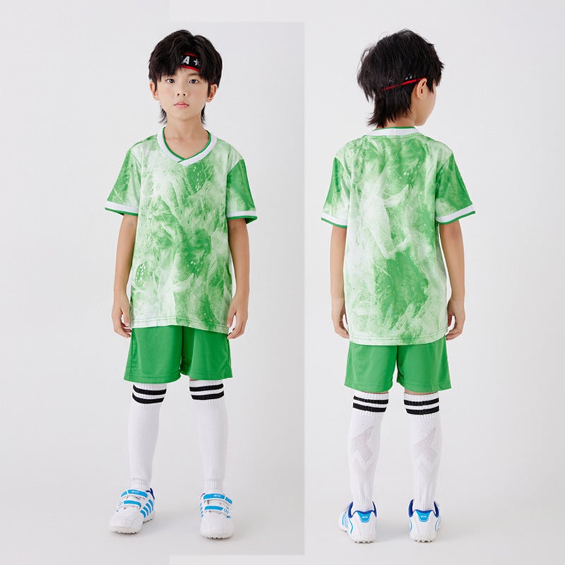 Children''s Football Uniform Set for Boys and Girls, Printed Number Short-Sleeved Sports Jersey, 2026 World Cup Fan Version Jersey - Image 1