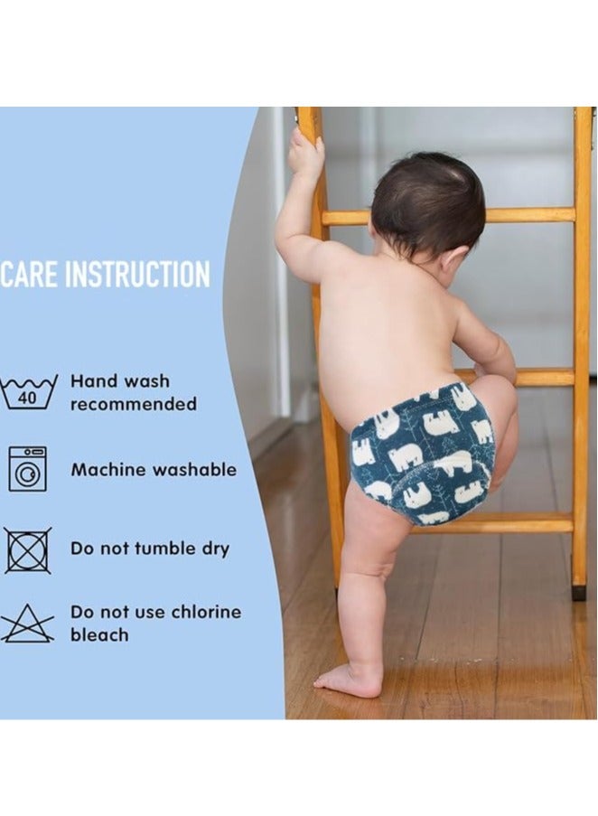 Anmi 7 PCS Baby Potty Training Pants for Kids, Breathable 6-Layer Cotton Training Underwear, Absorbent Learning Pants(Boys, Size 100) - Image 5