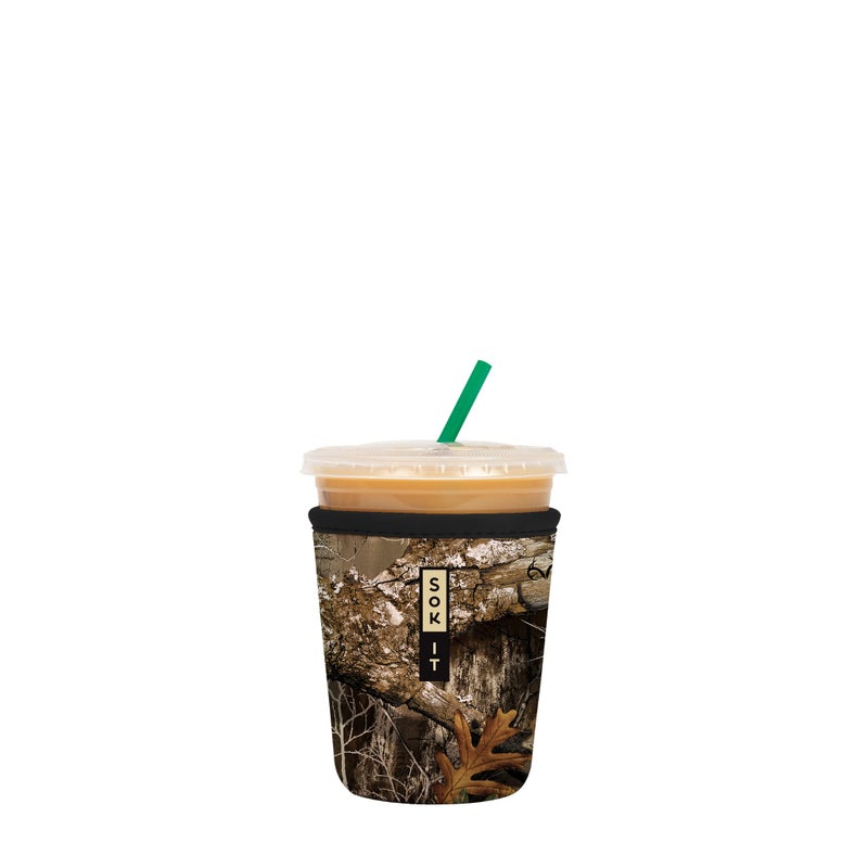 Sok It Java Sok Iced Coffee & Cold Soda Insulated Neoprene Cup Sleeve (RealTree Edge Camouflage  Small: 16-20oz) - Image 1