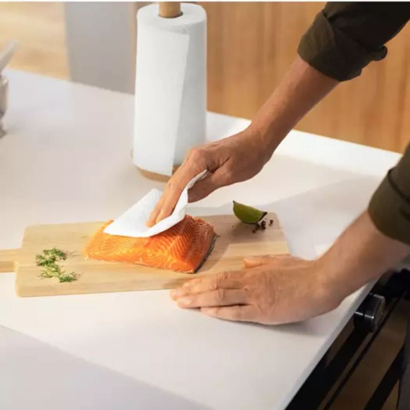 Non-woven Kitchen Tissue Roll Reusable Washable Printed Non-Stick Paper Roll Kitchen Dish Wipe Paper Towel Cleaning Cloth 30 Towels - Image 1